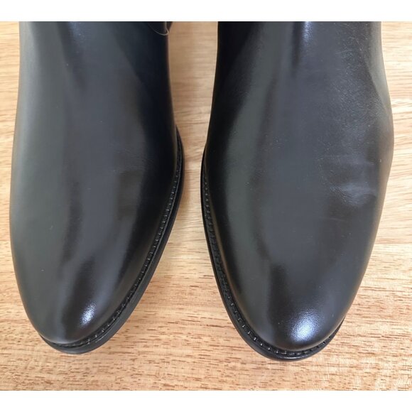 Johnston Murphy Size 11 Mens Leather Full Grain Chelsea Boots India Black - Picture 4 of 12